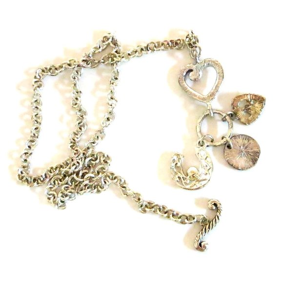 I Love Horses - October Birthstone Multi Charm Silver Tone 17 inch Necklace - Picture 7 of 7